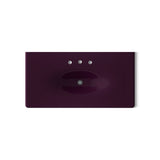 Iron/Impressions® 43" Enameled cast iron vanity top with integrated oval sink