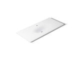 Iron/Impressions® 49" Enameled cast iron vanity top with integrated oval sink