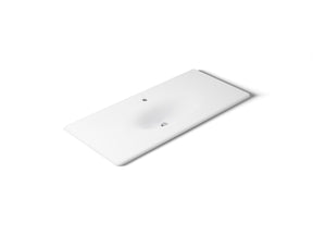 Iron/Impressions® 49" Enameled cast iron vanity top with integrated oval sink