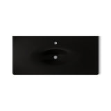 Iron/Impressions® 49" Enameled cast iron vanity top with integrated oval sink