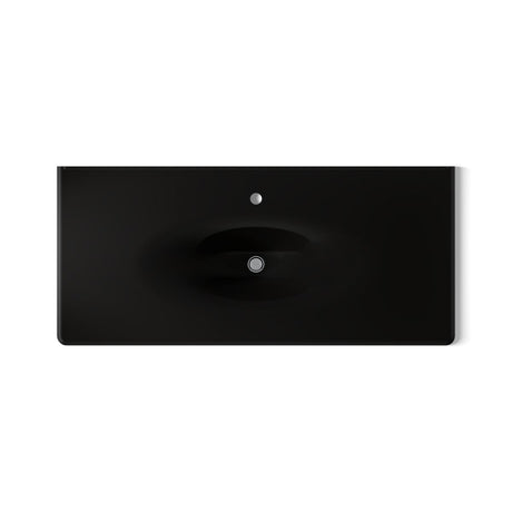 Iron/Impressions® 49" Enameled cast iron vanity top with integrated oval sink
