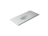 Iron/Impressions® 49" Enameled cast iron vanity top with integrated oval sink
