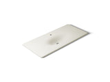 Iron/Impressions® 49" Enameled cast iron vanity top with integrated oval sink