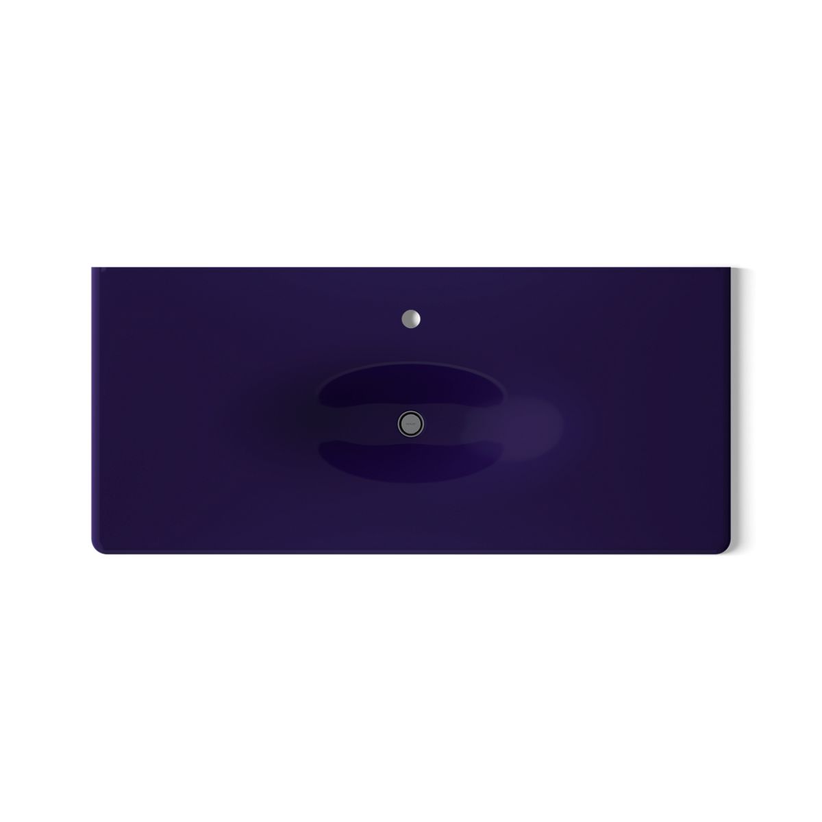 Iron/Impressions® 49" Enameled cast iron vanity top with integrated oval sink