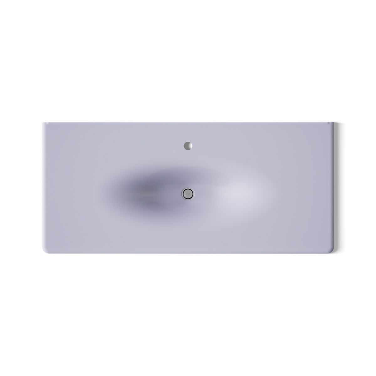 Iron/Impressions® 49" Enameled cast iron vanity top with integrated oval sink