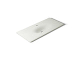 Iron/Impressions® 49" Enameled cast iron vanity top with integrated oval sink