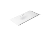Iron/Impressions® 49" Enameled cast iron vanity top with integrated oval sink