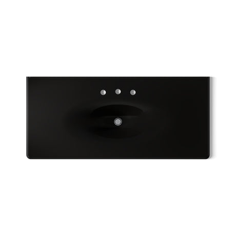 Iron/Impressions® 49" Enameled cast iron vanity top with integrated oval sink