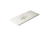 Iron/Impressions® 49" Enameled cast iron vanity top with integrated oval sink