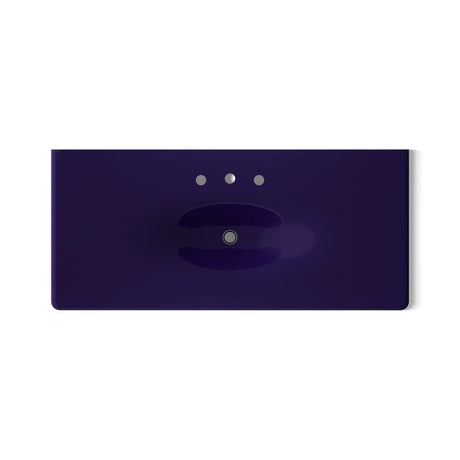 Iron/Impressions® 49" Enameled cast iron vanity top with integrated oval sink