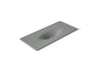 Iron/Impressions® 49" Enameled cast iron vanity top with integrated oval sink