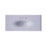 Iron/Impressions® 49" Enameled cast iron vanity top with integrated oval sink