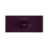 Iron/Impressions® 49" Enameled cast iron vanity top with integrated oval sink