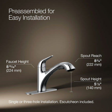Jolt® Pull-out kitchen sink faucet with two-function sprayhead