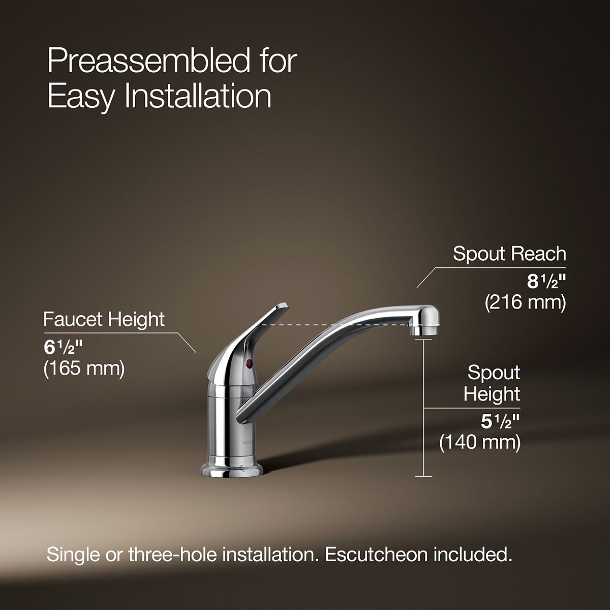 Jolt® Single-handle kitchen sink faucet