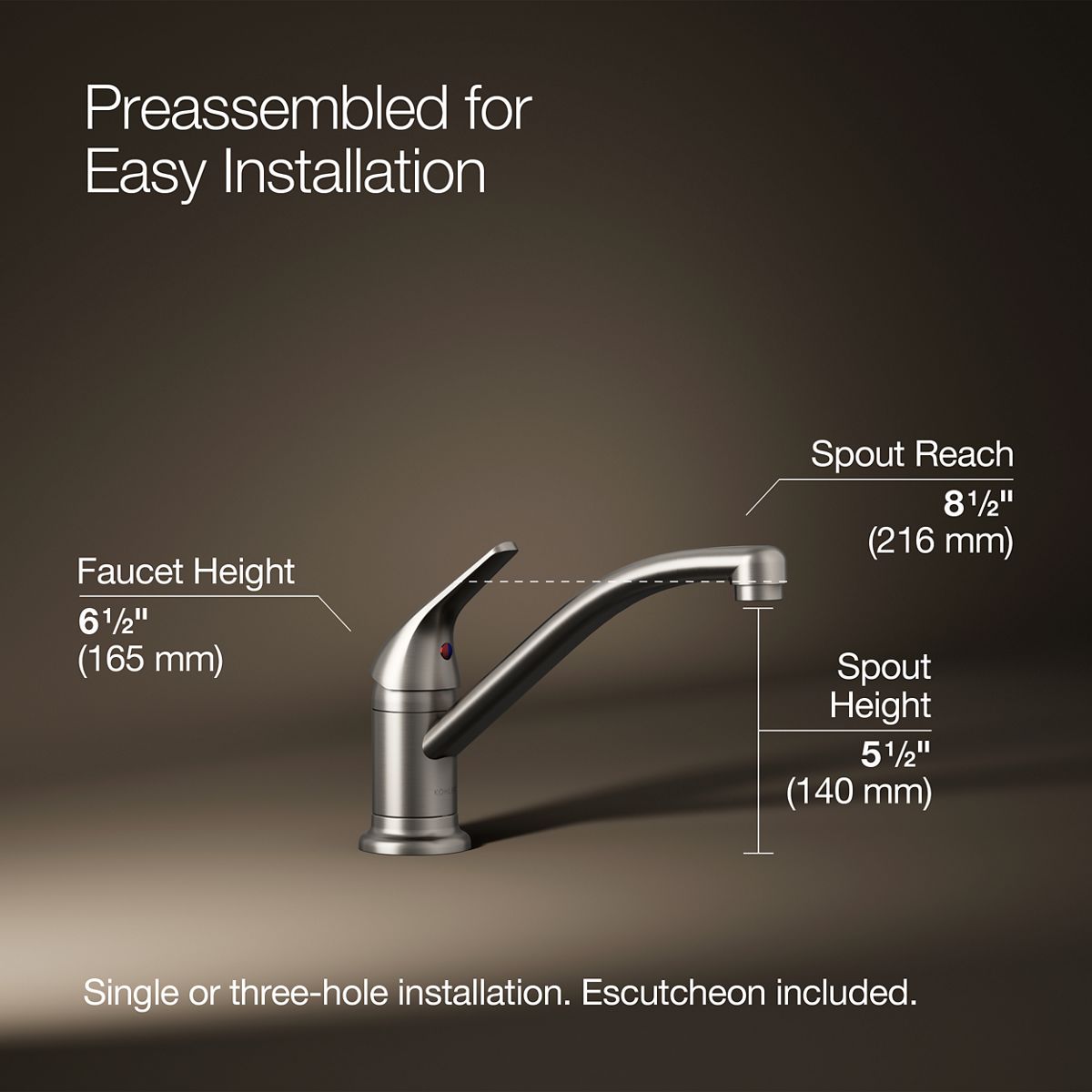 Jolt® Single-handle kitchen sink faucet