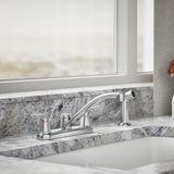 Jolt® Two-handle kitchen sink faucet with side sprayer