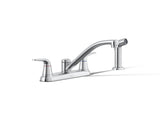 Jolt® Two-handle kitchen sink faucet with side sprayer