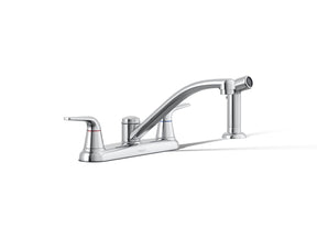 Jolt® Two-handle kitchen sink faucet with side sprayer