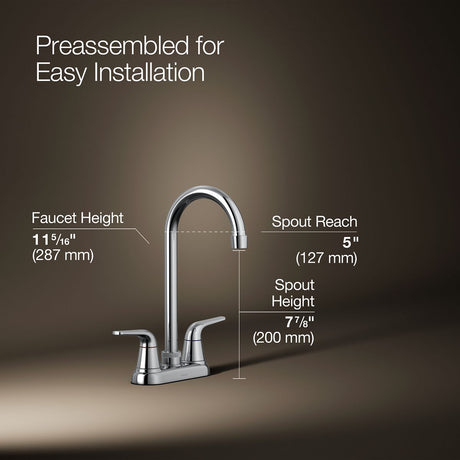 Jolt® Two-handle bar sink faucet