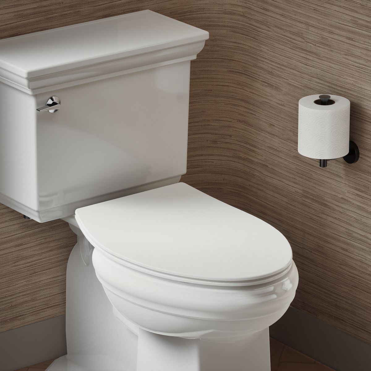 Carbyne® Quiet-Close™ elongated toilet seat
