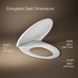 Willow® Quiet-Close™ Elongated toilet seat