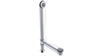 BRASS OFFSET CLAW FOOT BATH WASTE & OVERFLOW PLUG & CHAIN (309CS-HPC)
