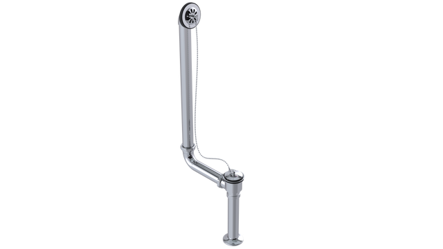 BRASS DIRECT CLAW FOOT BATH WASTE & OVERFLOW PLUG & CHAIN (309DCS-CP)