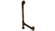 Brass Offset Clawfoot Bathtub Waste & Overflow Lilft & Turn (309L)