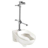 Ultima Manual Flush Valve With Bedpan Washer Assembly, Straight Tube, 1.28 gpf/4.8 Lpf