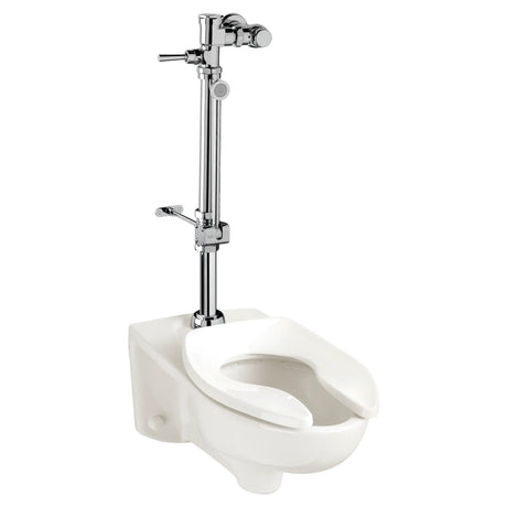 Ultima Manual Flush Valve With Bedpan Washer Assembly, Straight Tube, 1.28 gpf/4.8 Lpf