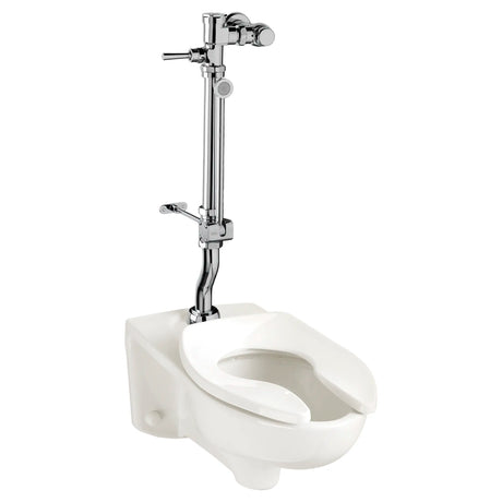 Ultima Manual Flush Valve With Bedpan Washer Assembly, Offset Tube, 1.28 gpf/4.8 Lpf