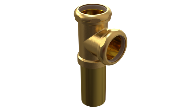 Brass W/O Tee W/Nuts, W & Tlpc (311-K)