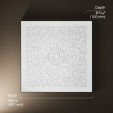 Real Rain® 19" two-function overhead shower panel, 1.75 gpm