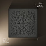 Real Rain® 19" two-function overhead shower panel, 1.75 gpm