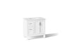 Quo® 36" bathroom vanity cabinet with sink and quartz top