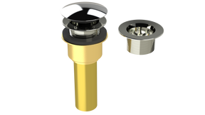 Brass Integral Waste & Overflow Clicker® Kit without Overflow, Low Profile (312Q)