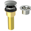 Brass Integral Waste & Overflow Clicker® Kit without Overflow, Low Profile (312Q)