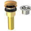 Brass Integral Waste & Overflow Clicker® Kit without Overflow, Low Profile (312Q)