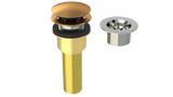 Brass Integral Waste & Overflow Clicker® Kit without Overflow, Low Profile (312Q)