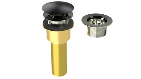 Brass Integral Waste & Overflow Clicker® Kit without Overflow, Low Profile (312Q)