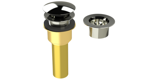 Brass Integral Waste & Overflow Clicker® Kit without Overflow, Low Profile (312Q)