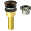 Brass Integral Waste & Overflow Clicker® Kit without Overflow, Low Profile (312Q)