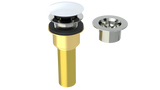 Brass Integral Waste & Overflow Clicker® Kit without Overflow, Low Profile (312Q)
