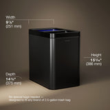 5-3/4-gallon dual-compartment open-top trash can