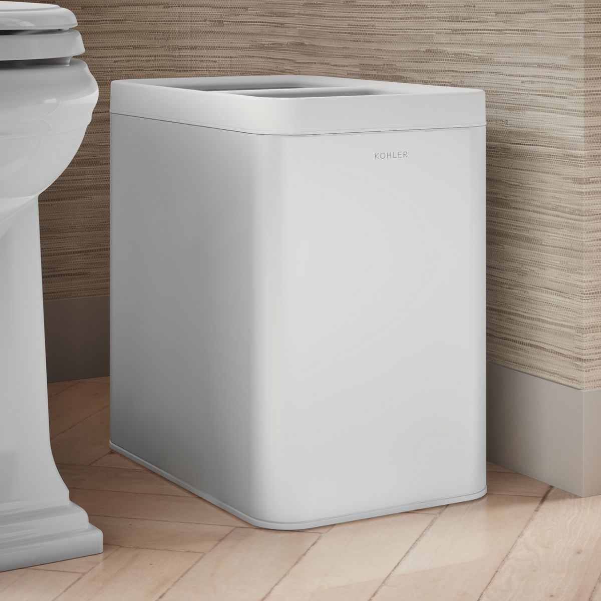 5-3/4-gallon dual-compartment open-top trash can