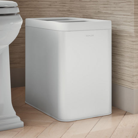 5-3/4-gallon dual-compartment open-top trash can