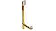 BRASS OFFSET WASTE & OVERFLOW PLUG & CHAIN - EXTENDED (3141CS-20CP-S)