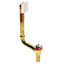 BRASS DIRECT DRAIN WASTE & OVERFLOW LIFT & TURN (3141DL)