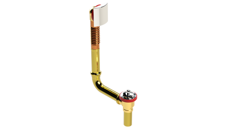 BRASS DIRECT DRAIN WASTE & OVERFLOW LIFT & TURN (3141DL)